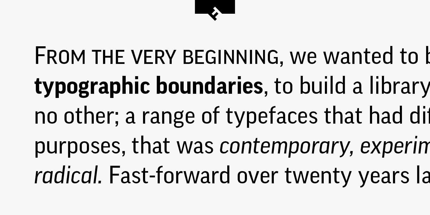 Przykład czcionki FF Good Pro Wide Bold Italic